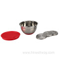 Non-Slip Stainless Steel Mixing Bowls with Lids